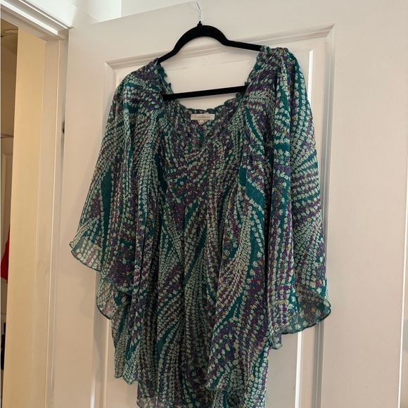 Plus Size Mesh Shirt Green - Picture 2 of 6